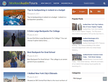 Tablet Screenshot of iwalkedaudiotours.com